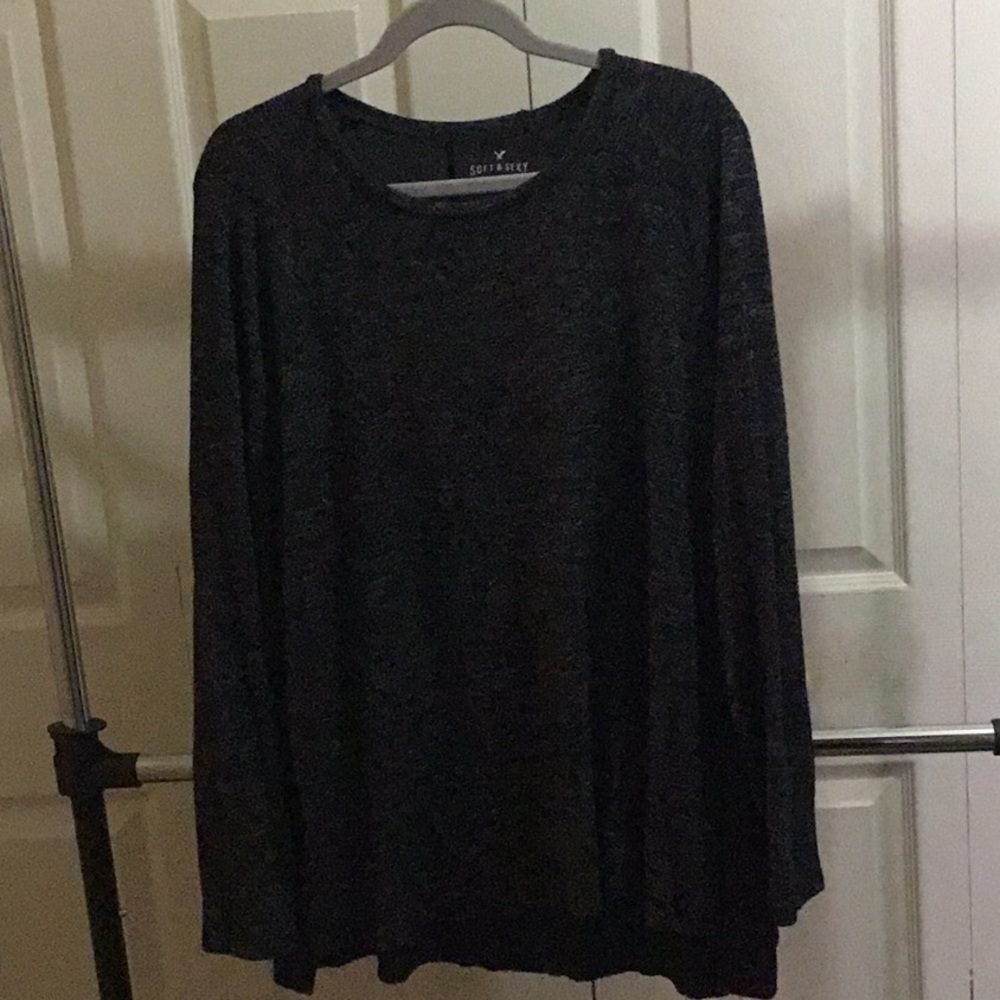 Soft Surroundings Black Long Sleeve Top